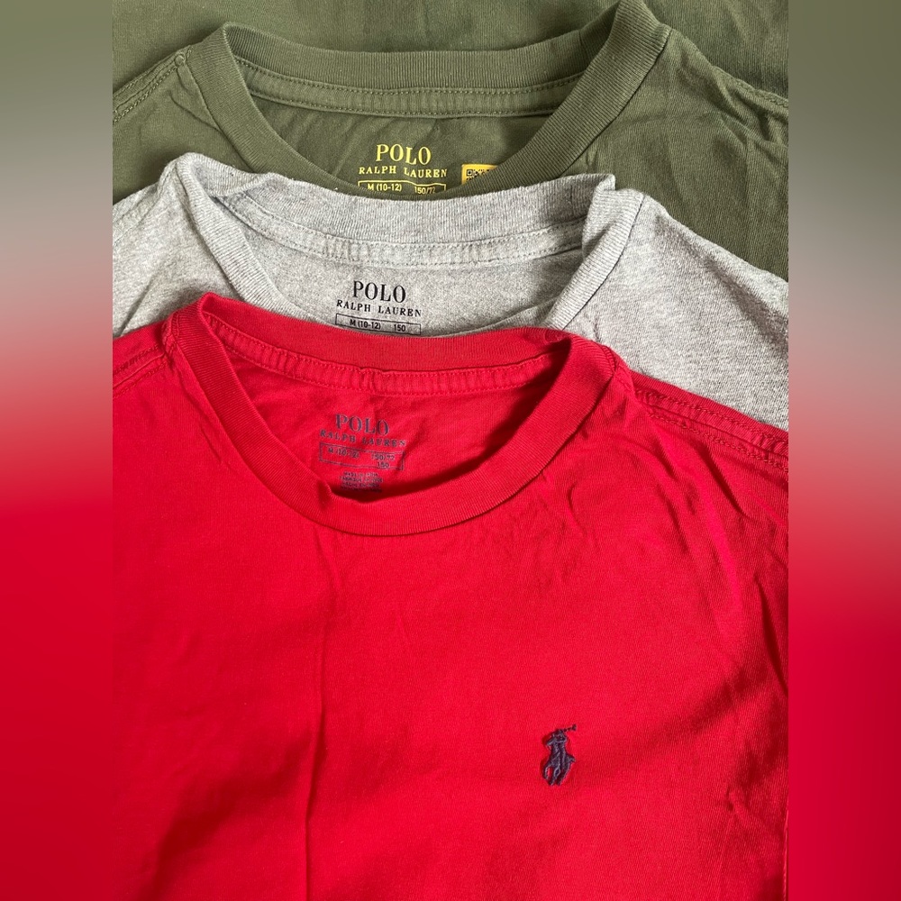 Polo Ralph Lauren 3 T-shirts M 10-12
